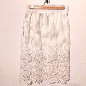 White skirt